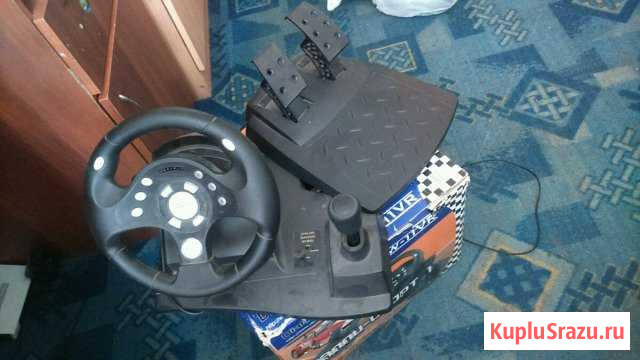 Руль с педалями игровой Омск - изображение 1