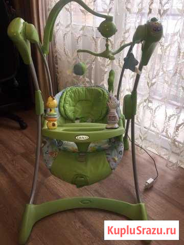 Продам качель Graco, с рождения, работает от сети Псков - изображение 1