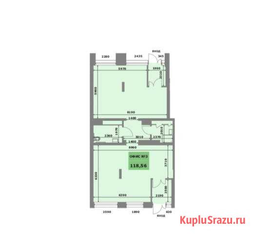 Офисное помещение, 118.56 кв.м. Пермь - изображение 1