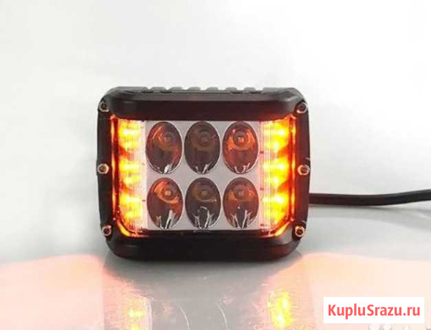 Фара36W 3k (белый + желтый + стробоскоп) Ноябрьск - изображение 1