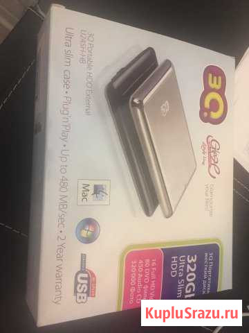 Внешний жесткий диск 320Гб. Абсолютно новый Москва - изображение 1