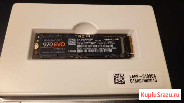 SSD 500GB SAMSUNG 970 EVO NVMe M.2 Пушкино - изображение 1
