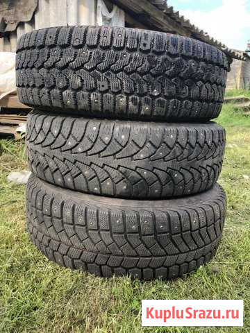 Колёса 185 65 14. 3 шт зимние шипованные Ногинск - изображение 1