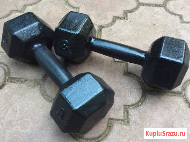 Гантели чугунные 8кг и 12кг Жуковский - изображение 1