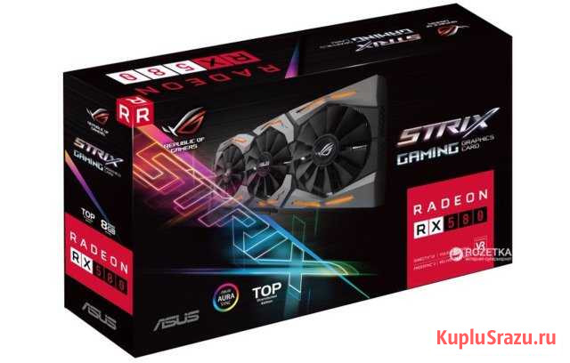Видеокарта Asus Strix rx580 8gb Славянск-на-Кубани - изображение 1