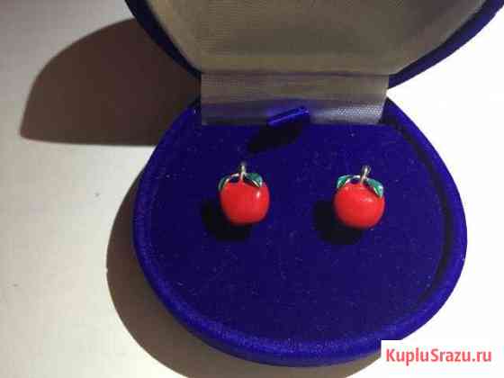 Серебряные серьги детские Химки