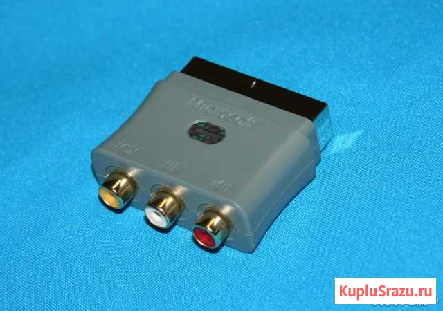 Microsoft xbox360 AV Scart адаптер (серебро) Новороссийск - изображение 1