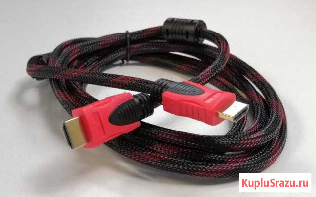 Шнур кабель Hdmi 3 метра в оплётке Казань - изображение 1