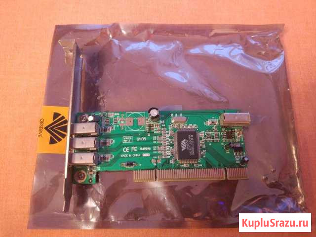 Контроллер 1394 PCI 3+1 порта PCI VIA6306 Нижний Новгород - изображение 1