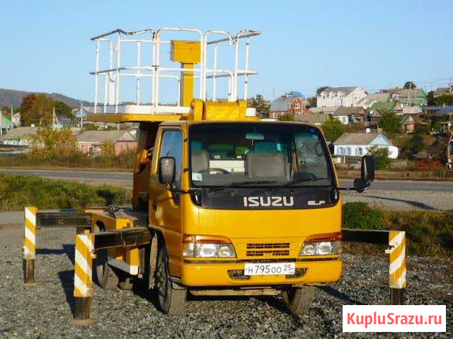 Продается автовышка (площадка) Isuzu Elf 12 м Владивосток - изображение 1