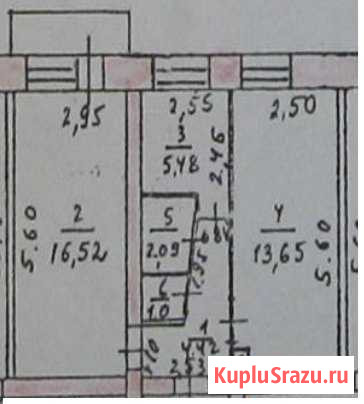 2-к квартира, 43.6 кв.м., 4/5 эт. Лесной - изображение 1