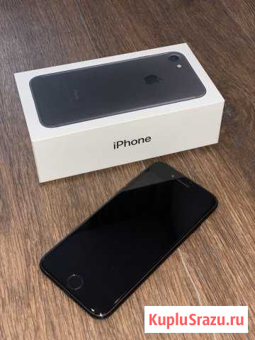 Продам iPhone 7 black 128 gb Южно-Сахалинск - изображение 1