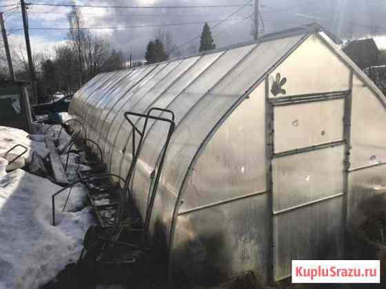 Теплица парник 11 метров с фундаментом - брус и гр Сертолово