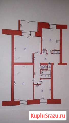 3-к квартира, 76.5 кв.м., 1/3 эт. Урдома - изображение 1