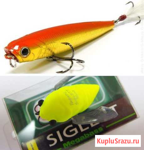 Lucky Craft Gunfish 75 и Megabass Siglett /новые Сыктывкар - изображение 1