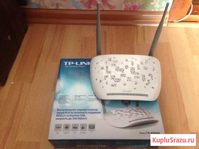 Маршрутизатор adsl2+ TP-link TD-W8968 (модем) Дятьково - изображение 1