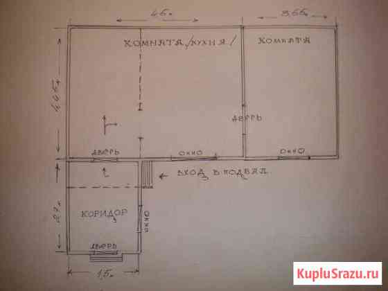 1-к квартира, 40 кв.м., 1/2 эт. Черняховск