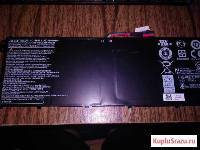 Акб AC14B18J от Acer Aspire es1-571-358z Саранск - изображение 1
