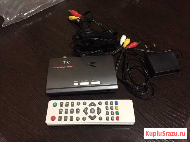 Цифровой тв тюнер DVB t2 с выходом VGA, hdmi и тюл Рассказово - изображение 1