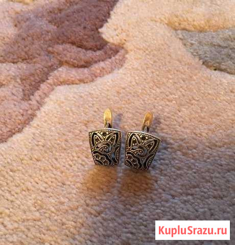 Серебряные серьги 2 вида Красногорск - изображение 1