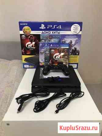 PlayStation 4 Slim 1 Tb + 3 игры в подарок Королев