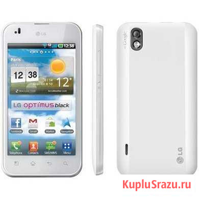 Телефон LG optimus white Дубна - изображение 1
