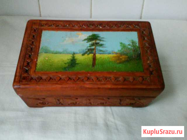 Шкатулка деревянная резная 50-60 г. СССР Шахты - изображение 1