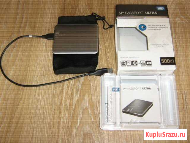 Новый.внешний жесткий- USB3.0 500Gb, гарантия Набережные Челны - изображение 1