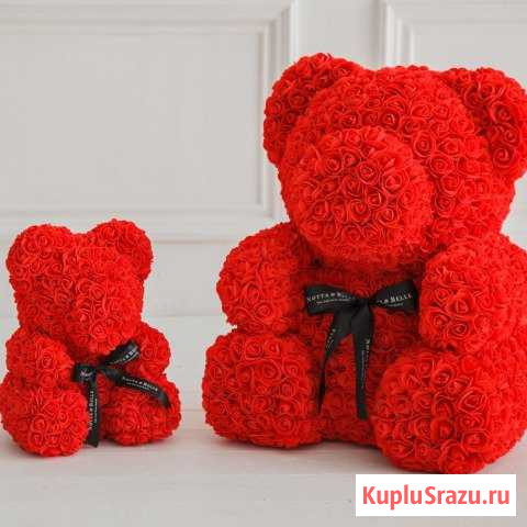 Мишка из роз 40см Северодвинск - изображение 1