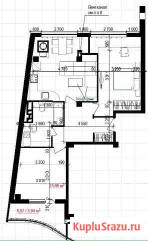 2-к квартира, 70 кв.м., 10/13 эт. Белгород - изображение 1