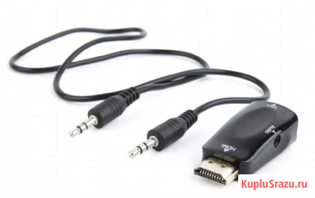 Переходник hdmi VGA с аудиокабелем Брянск - изображение 1