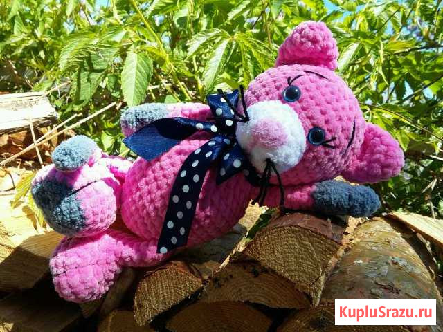 Вязаный котик Радужный - изображение 1