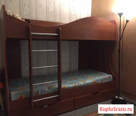 Кровать двухъярусная + матрац Красное-на-Волге - изображение 1