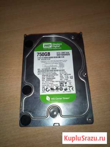 Жесткий диск wd7500aads-00m2b0 750Gb Кострома - изображение 1