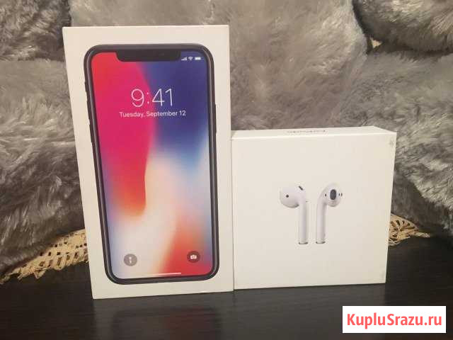 iPhone х +airpods Мурманск - изображение 1