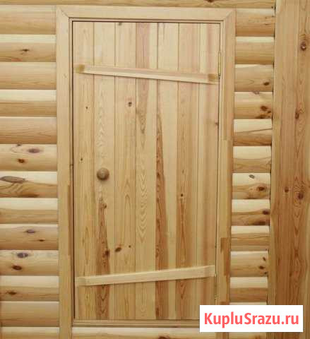 Дверь банная (хвоя), с коробкой 77см.х177см Демидов - изображение 1