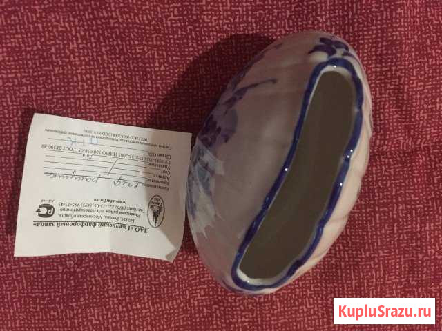 Салфетница Гжель Ивантеевка - изображение 1