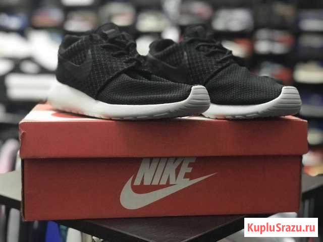 Кроссовки Nike Roshe Run Black/Black Санкт-Петербург - изображение 1