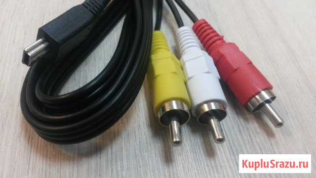 Кабель mini USB- 3 RCA Краснодар - изображение 1