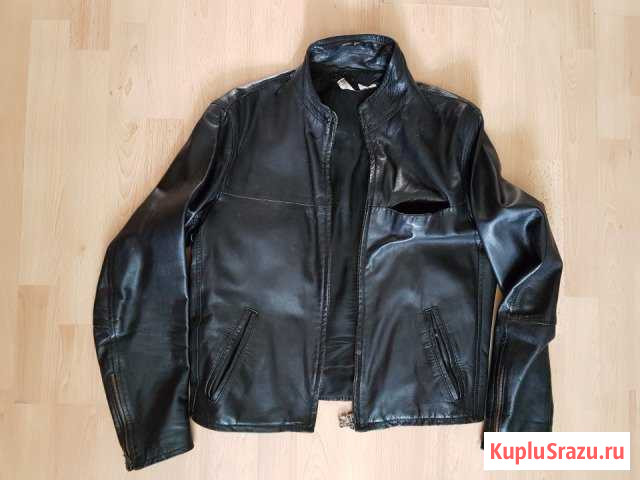 Черная кожаная куртка Vera Pelle Архангельск - изображение 1