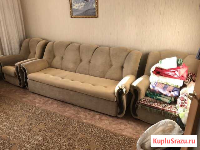 Диван с креслами, прихожая, горка, комод, кухня Междуреченск - изображение 1