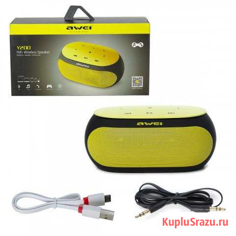 Беспроводная Bluetooth колонка awei Y200 Bluetooth Белгород - изображение 1