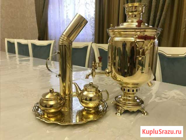 Комбинированный самовар на 7 литров, в комплекте Кемерово - изображение 1