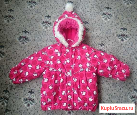 Продам очень красивую зимнюю курточку для девочки Владивосток - изображение 1