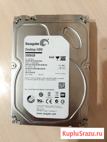 Жесткий диск 3TB seagate, SATA Тольятти - изображение 1