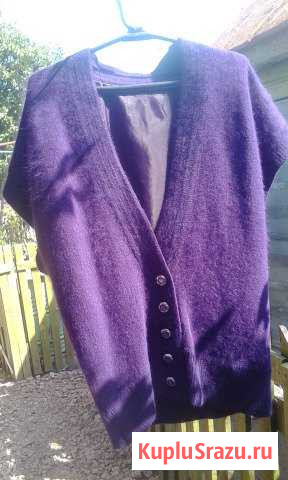 Элегантная жилетка из ангорки на пуговицах Тамбов - изображение 1