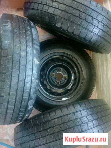Комплект колес +диски+запаска 165 R13 Якутск - изображение 1