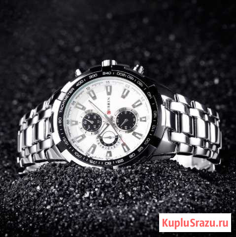 Фирменные мужские часы Curren Chronograph Кемерово - изображение 1