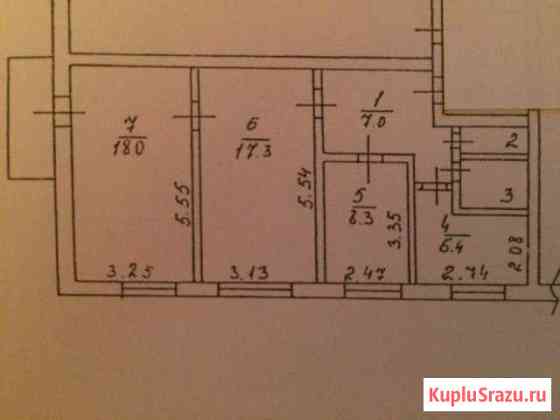 3-к квартира, 61 кв.м., 2/4 эт. Мга