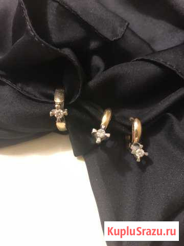 Золотые серьги Дербент - изображение 1